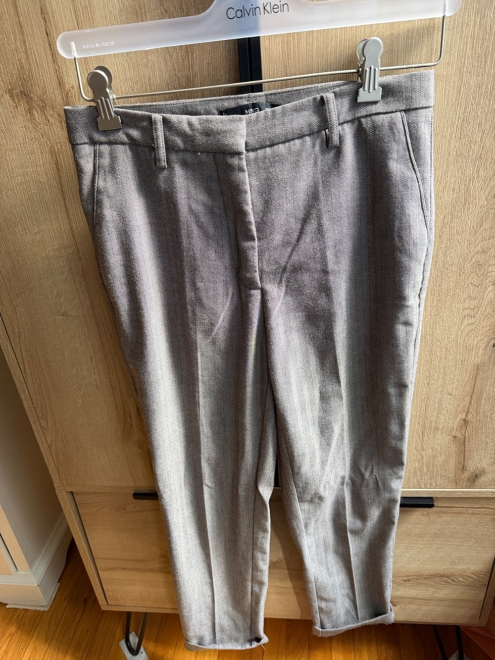 Mango Men's Light Gray Dress Trousers